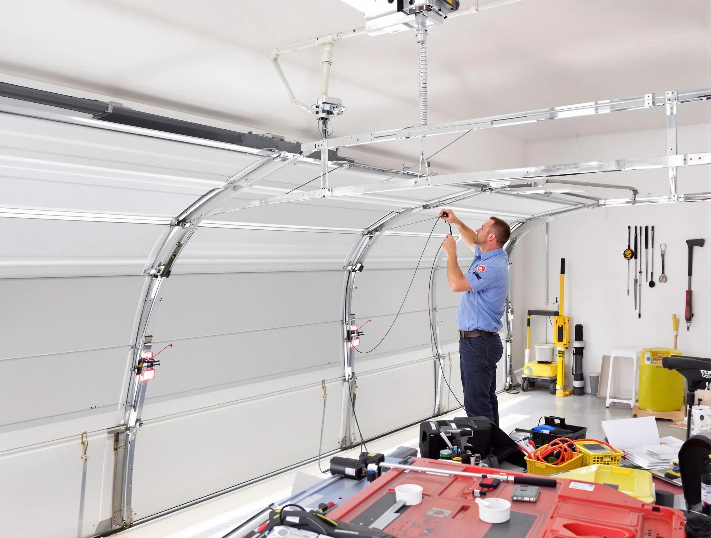 Garage door cable repair service by Linden Garage Door Repair in Linden