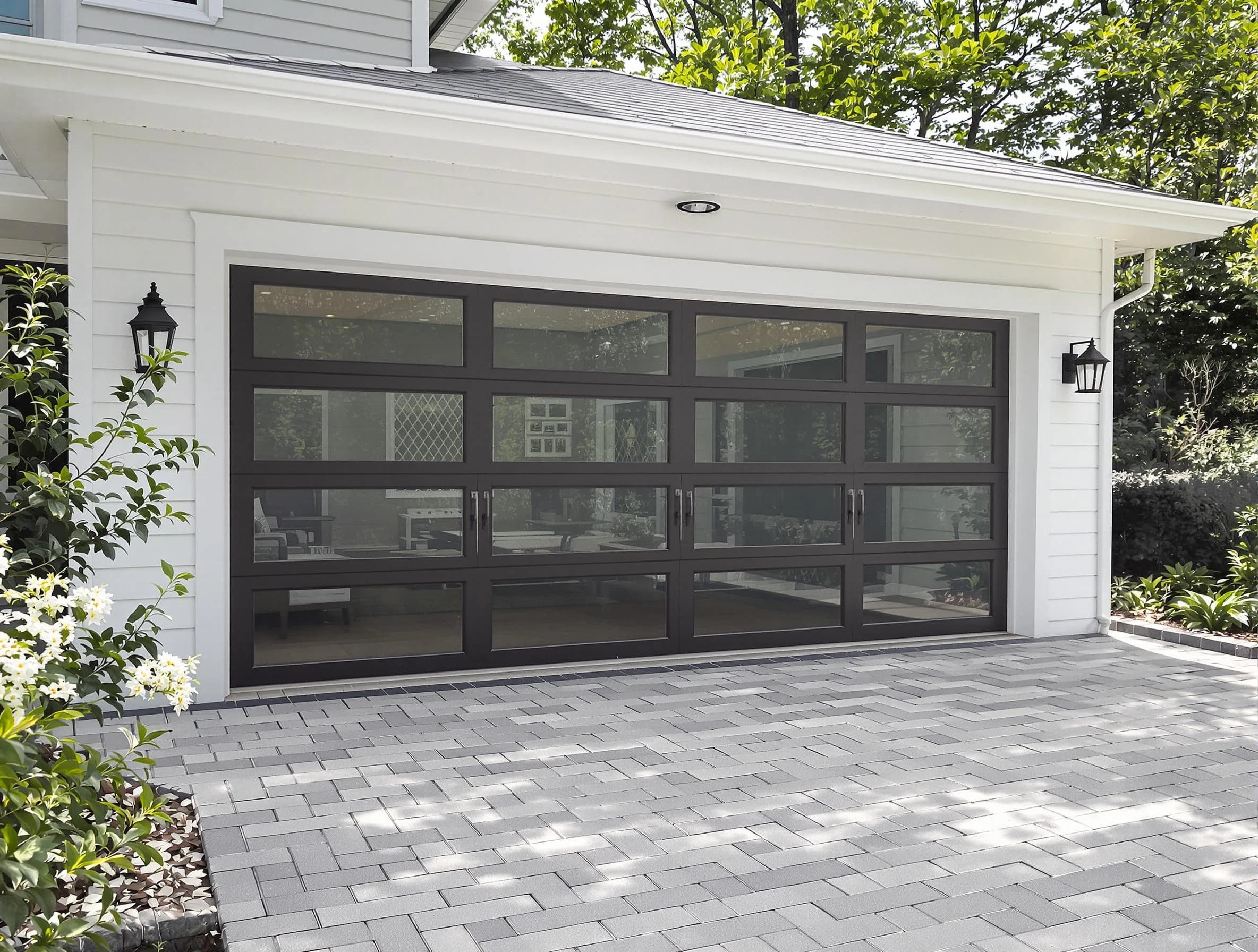 Linden Garage Door Repair design specialist presenting custom garage door options to Linden homeowner