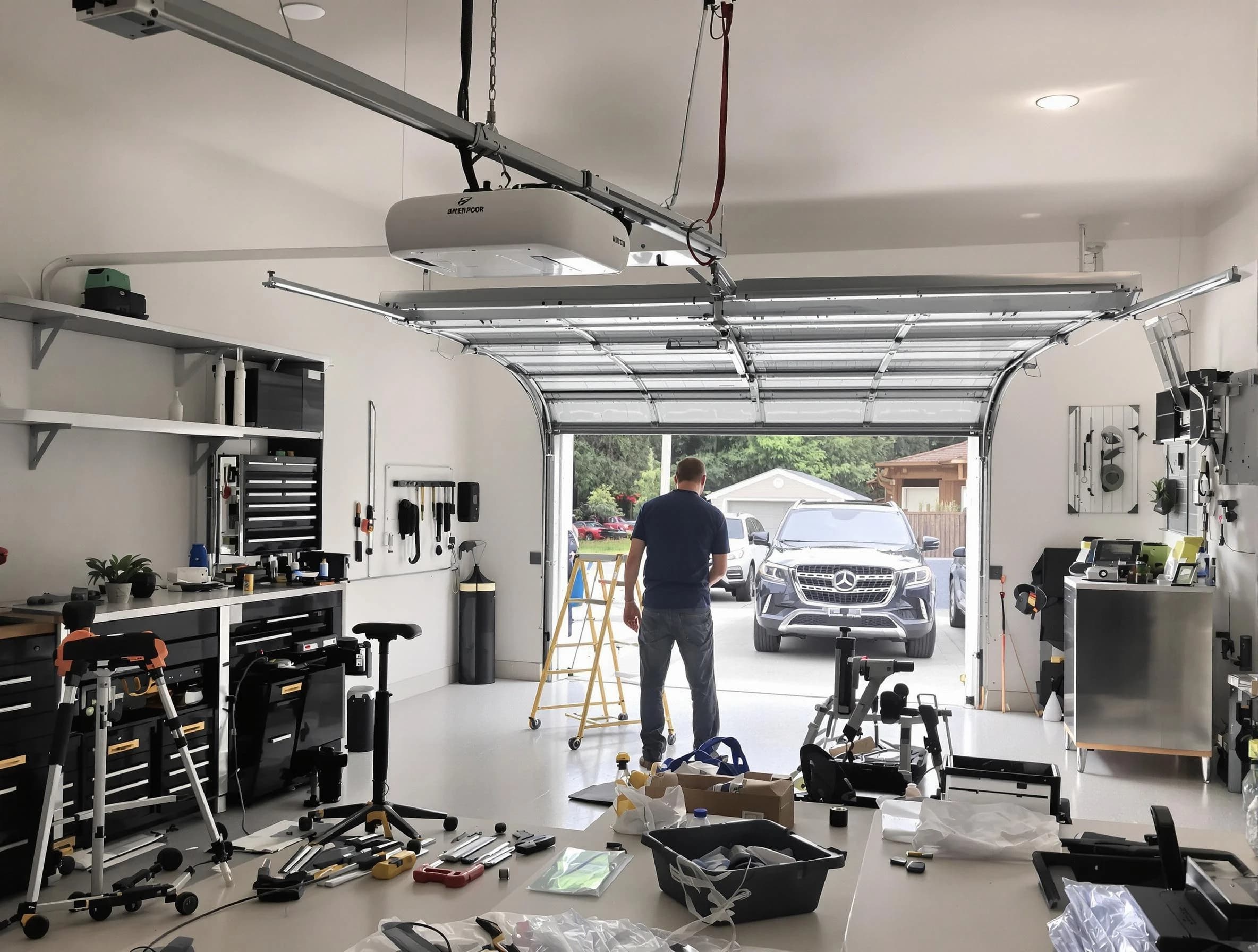 Garage door opener installation by Linden Garage Door Repair in Linden