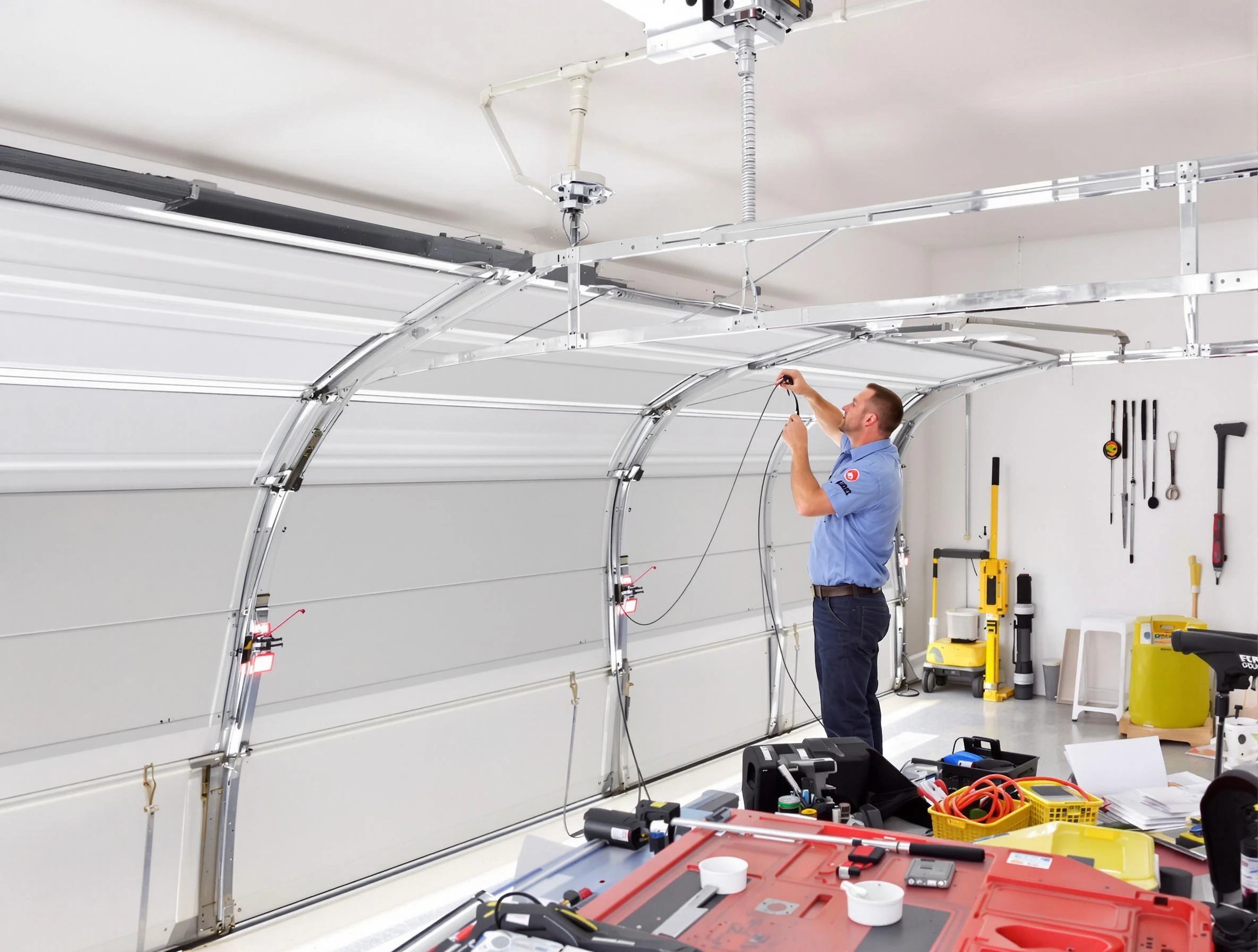 Garage door cable repair service by Linden Garage Door Repair in Linden