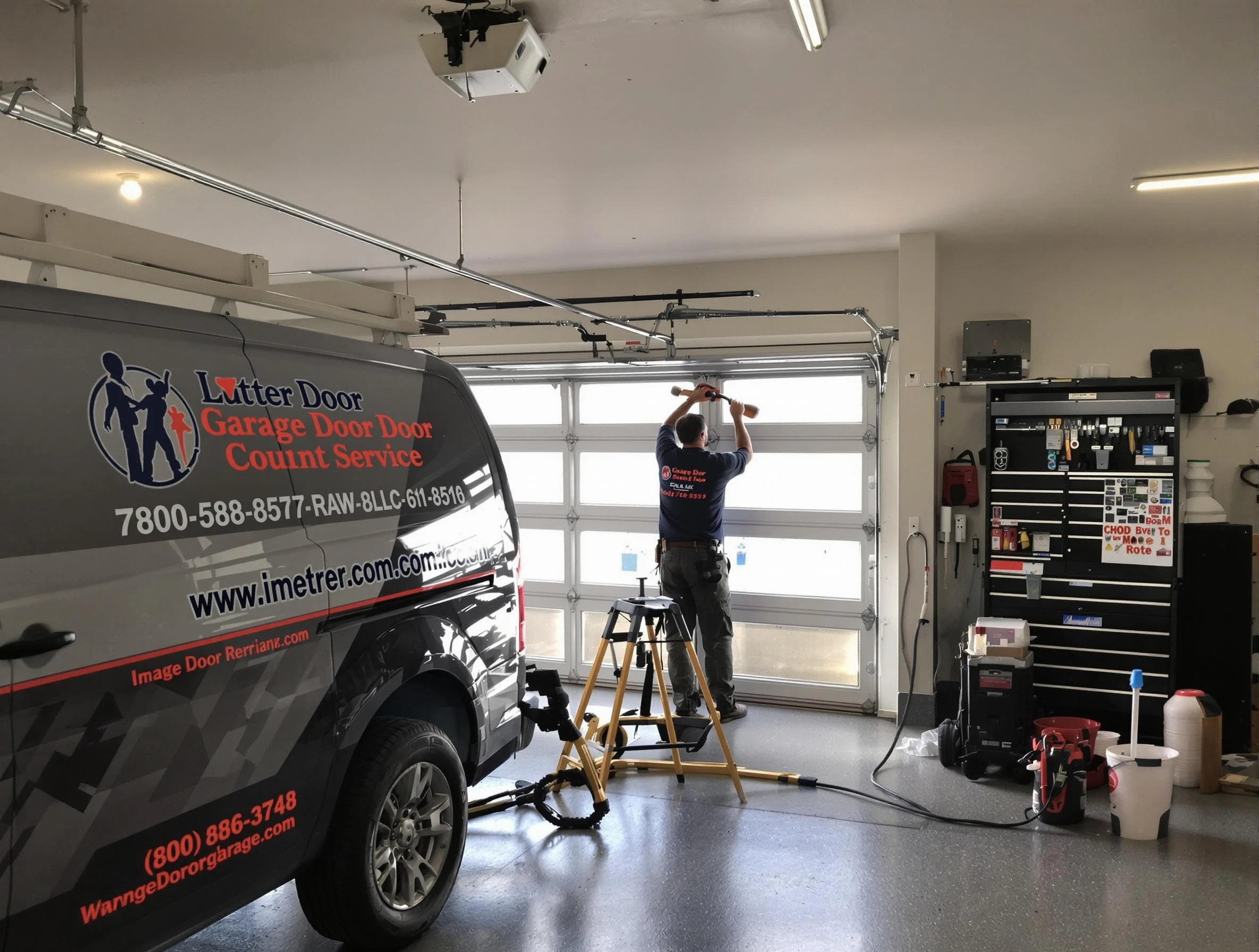 Linden Garage Door Repair team performing same-day garage door repair in Linden